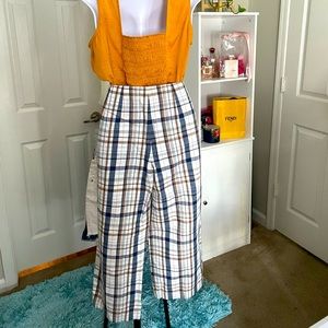 Talbots Plaid Crop Pants